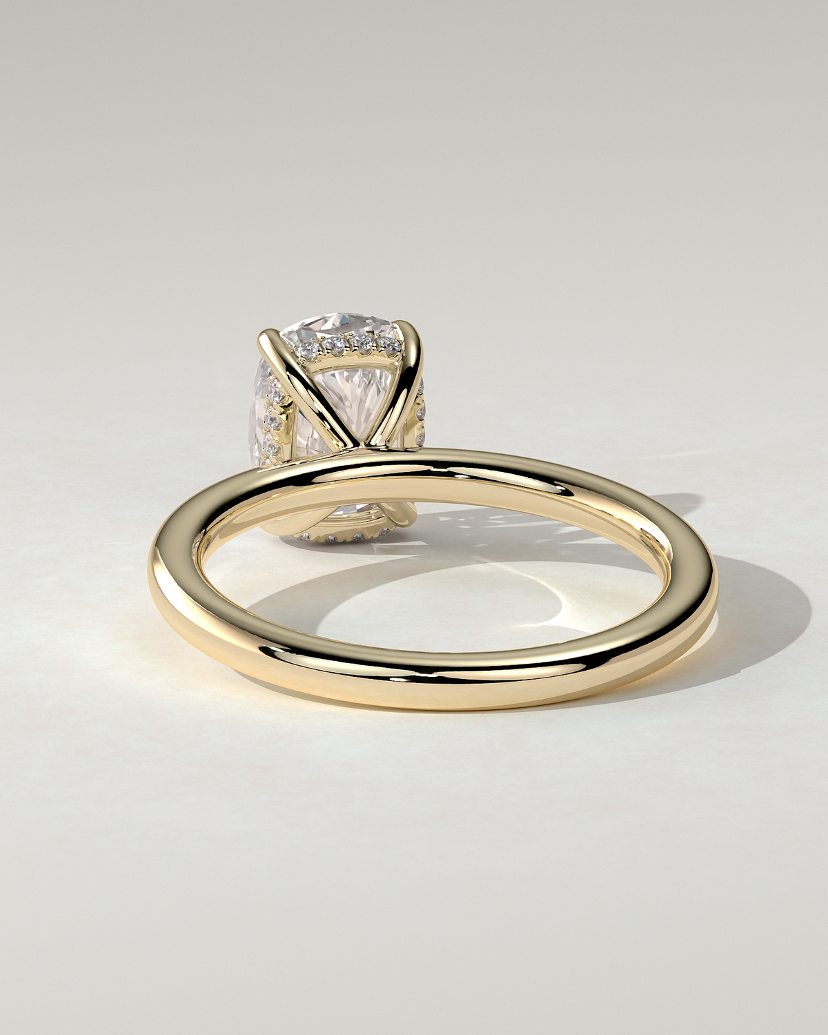 Ava Solitaire Cushion Ring