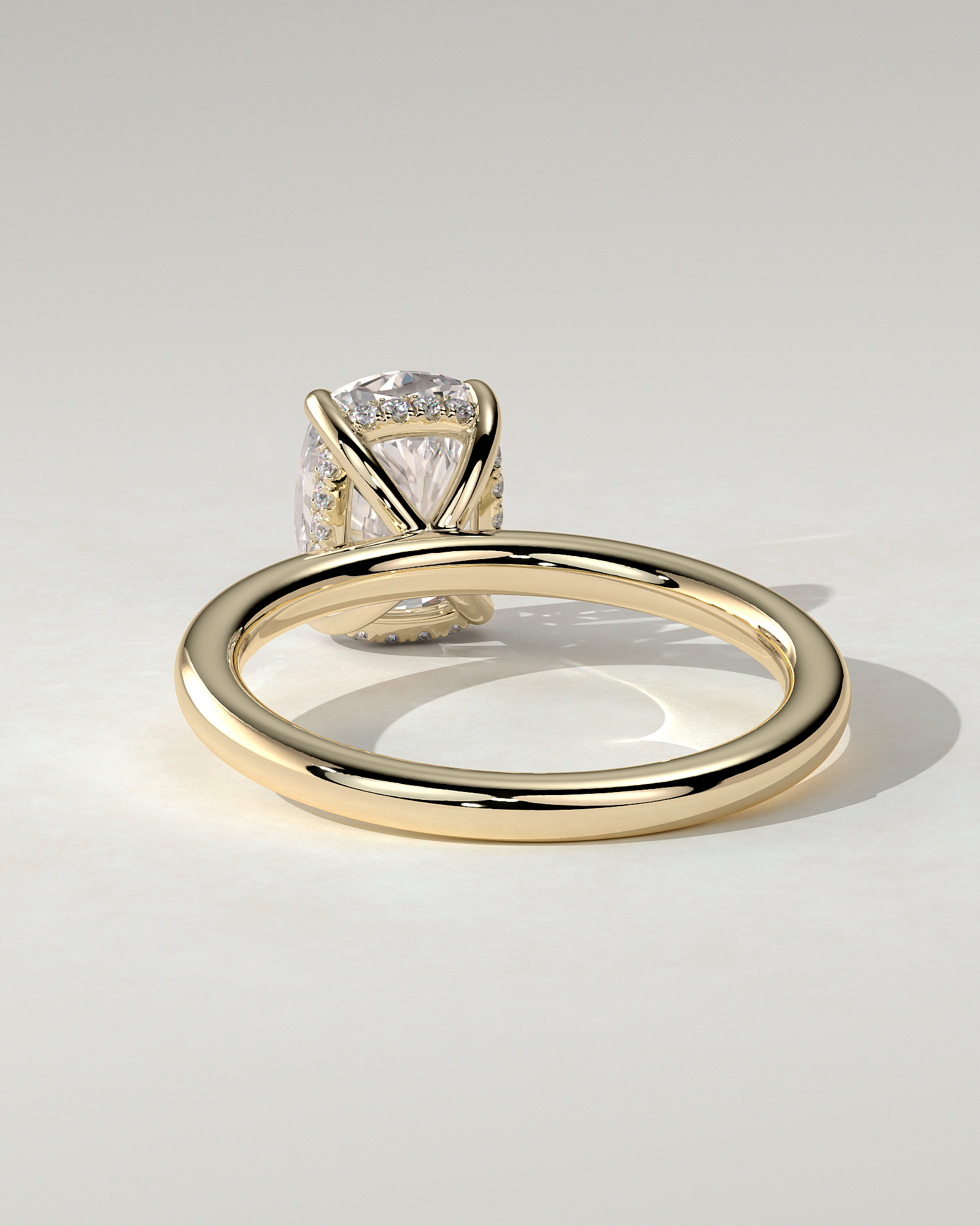 Ava Solitaire Cushion Ring