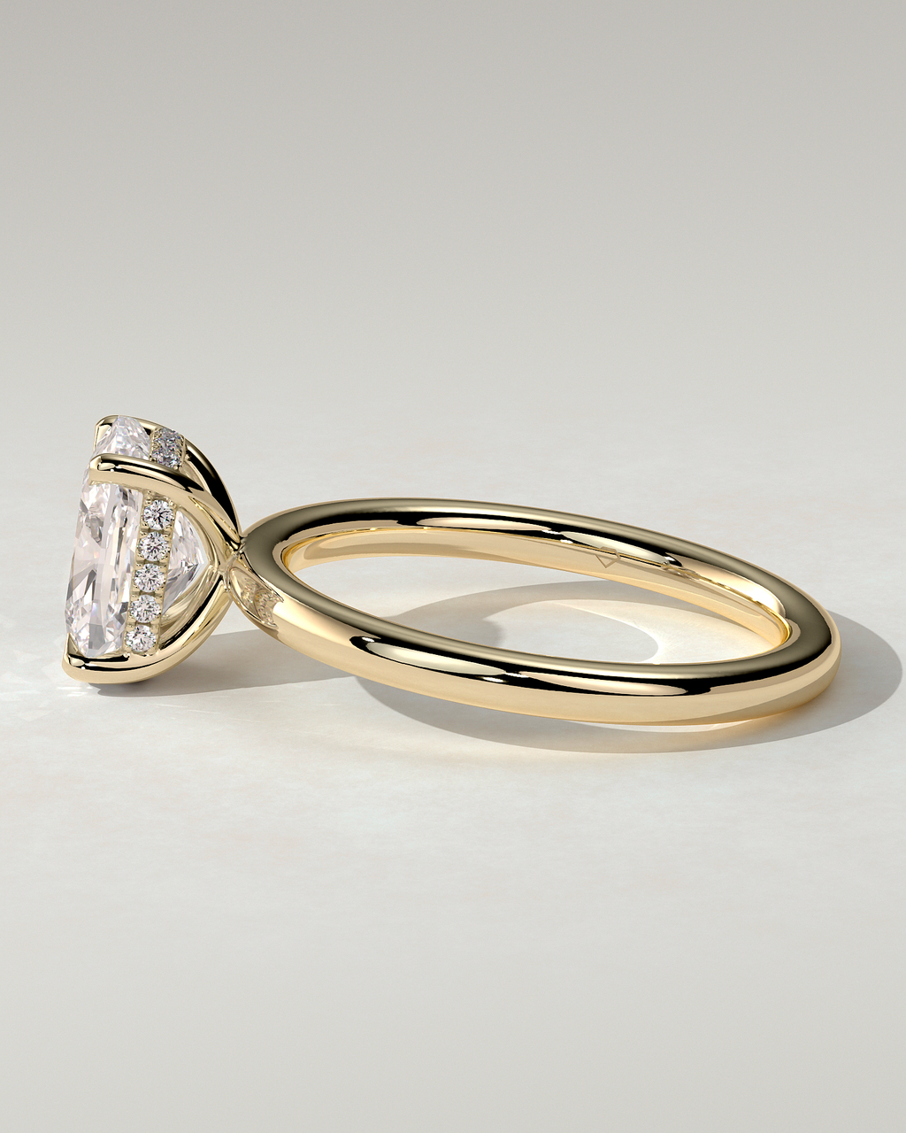 Ava Solitaire Cushion Ring
