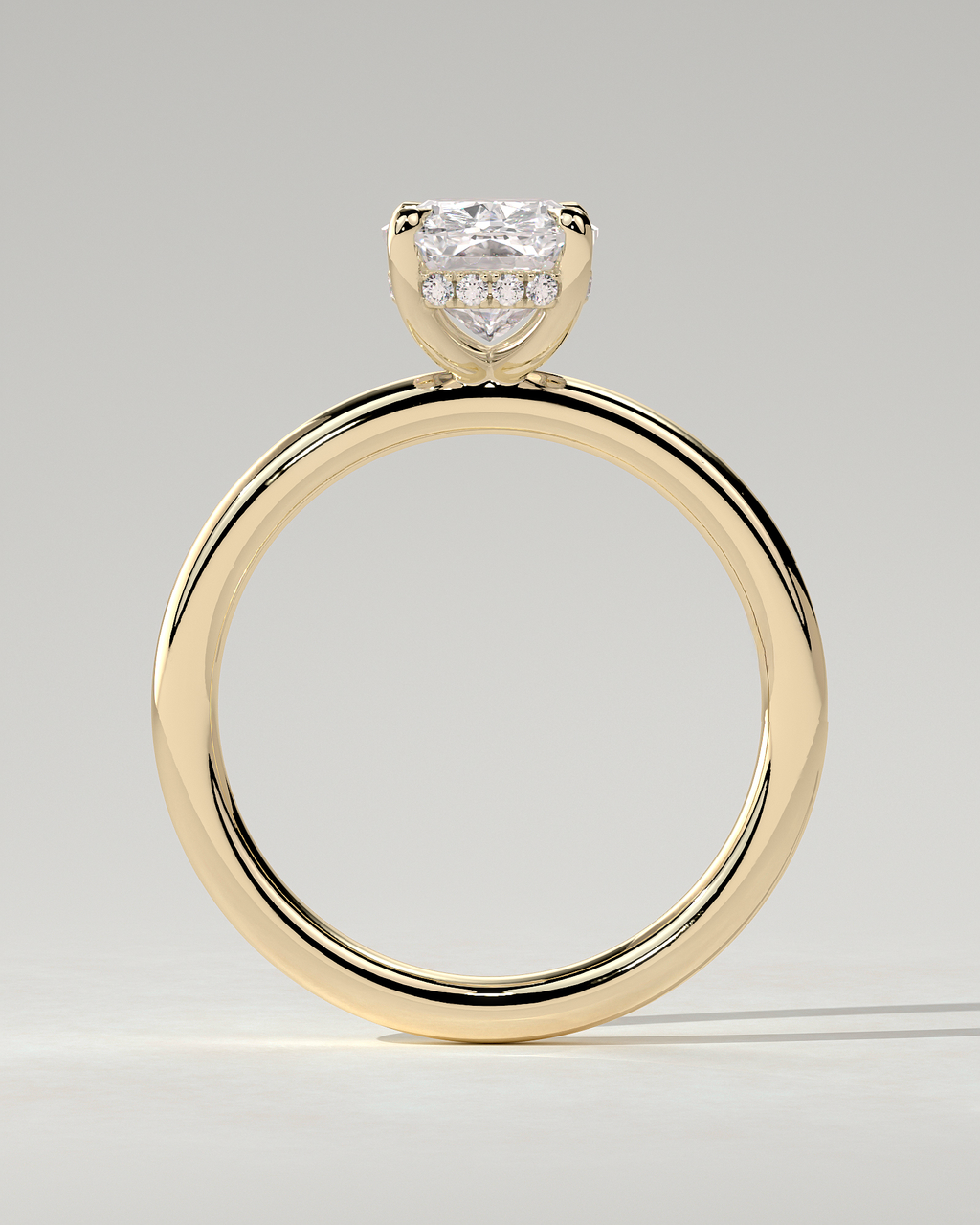 Ava Solitaire Cushion Ring