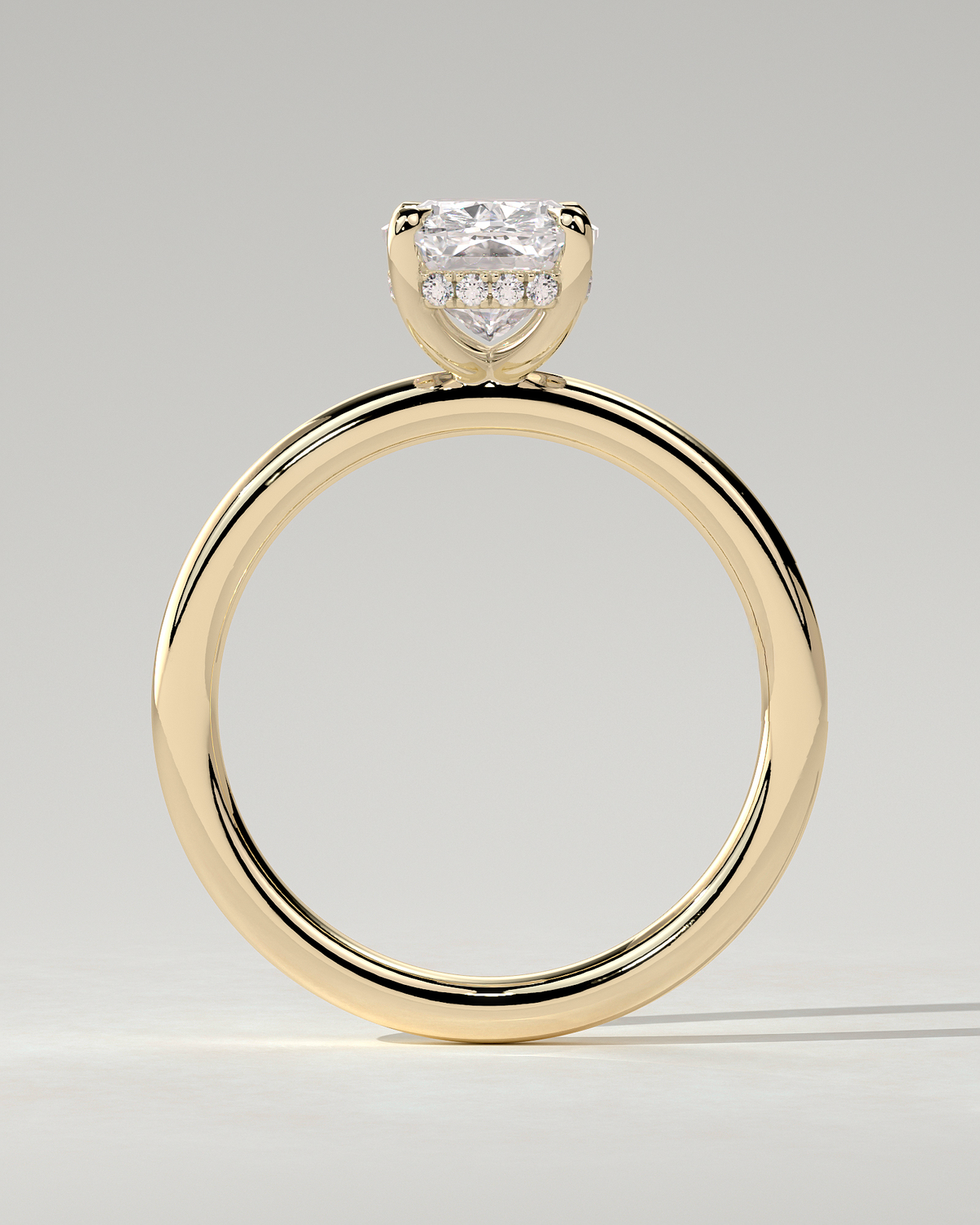 Ava Solitaire Cushion Ring