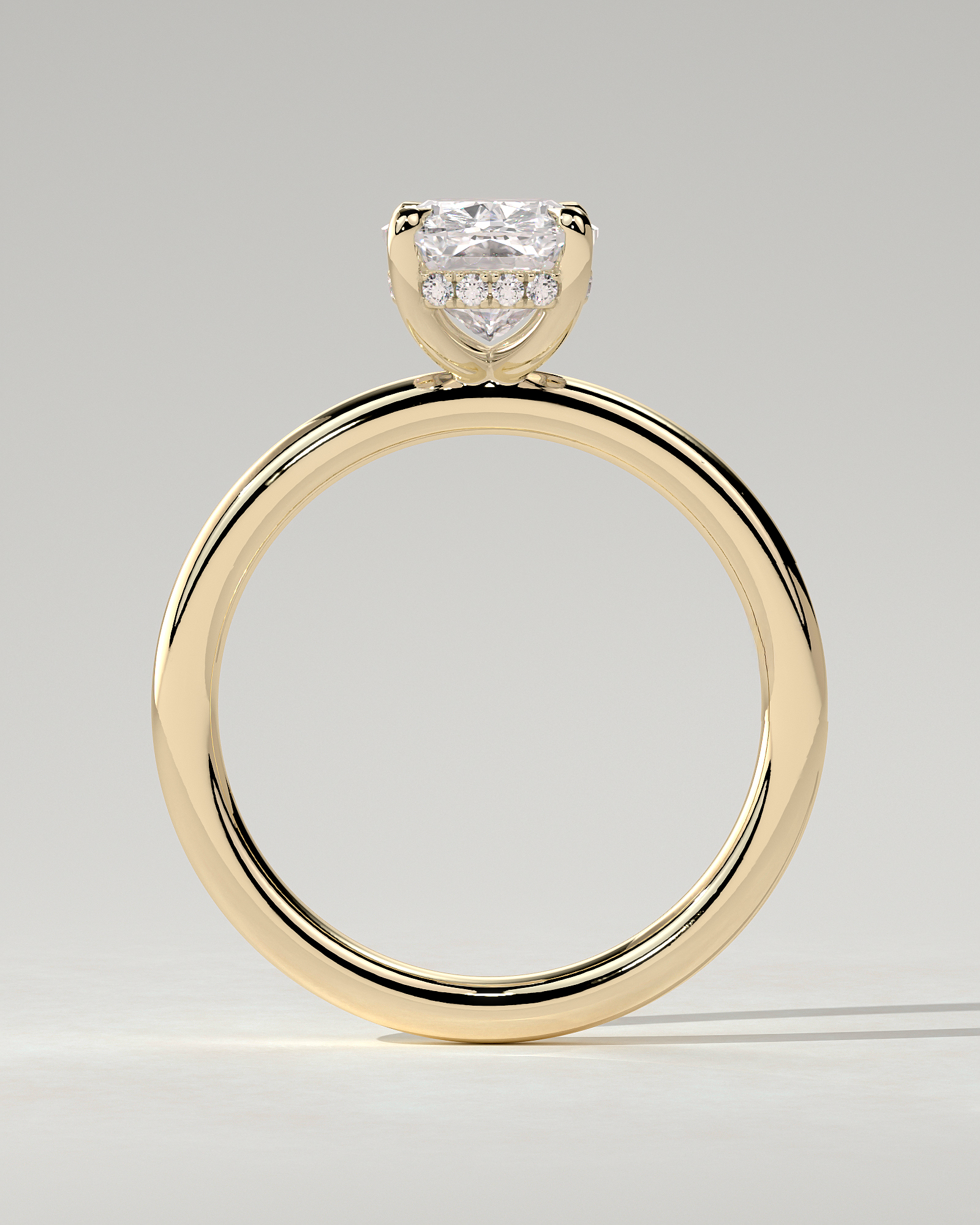 Ava Solitaire Cushion Ring