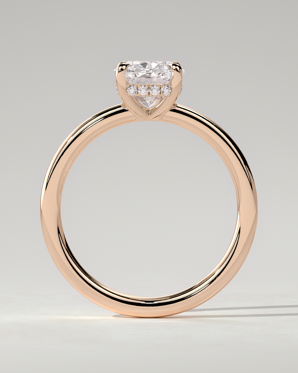Ava Solitaire Cushion Ring