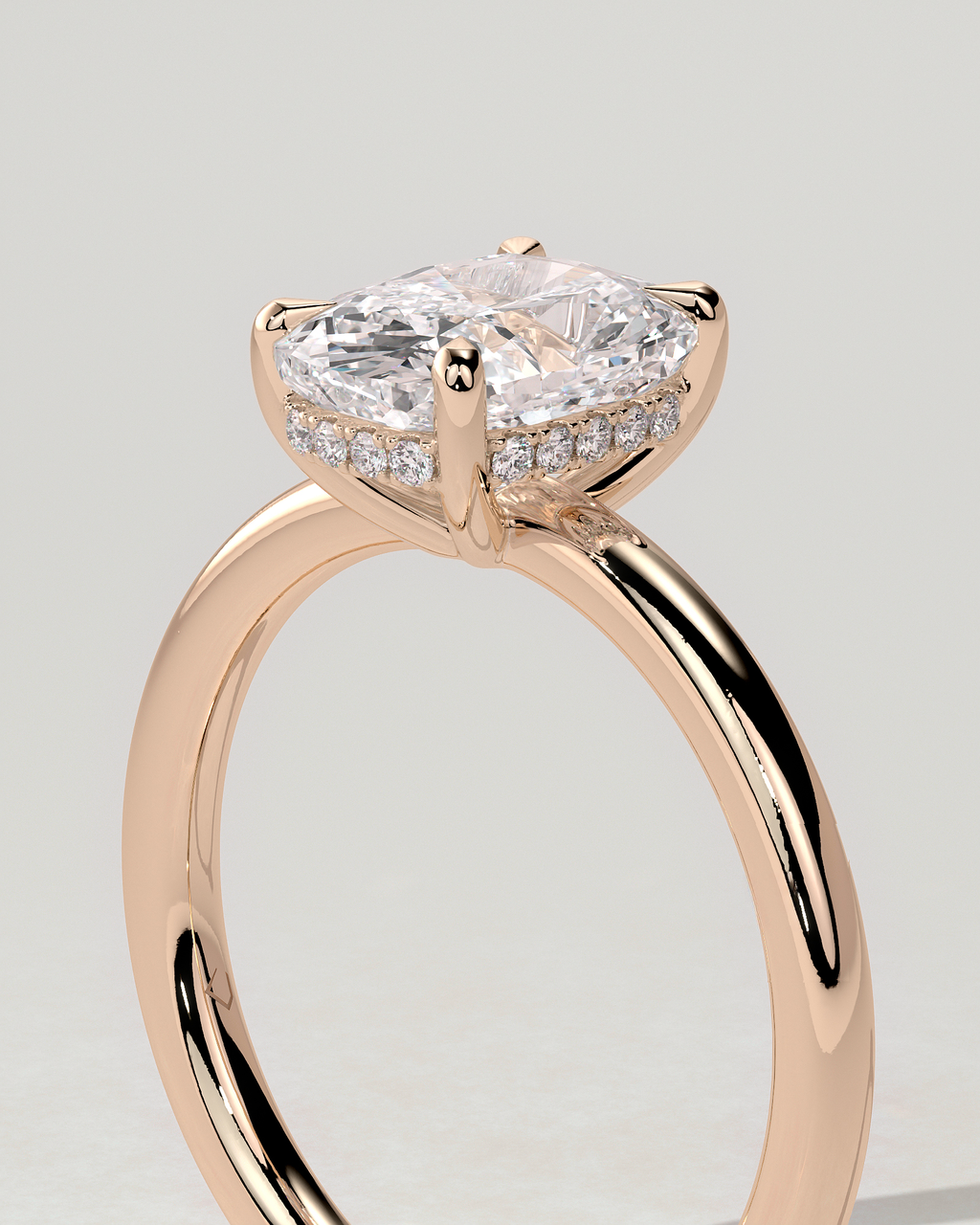 Ava Solitaire Cushion Ring