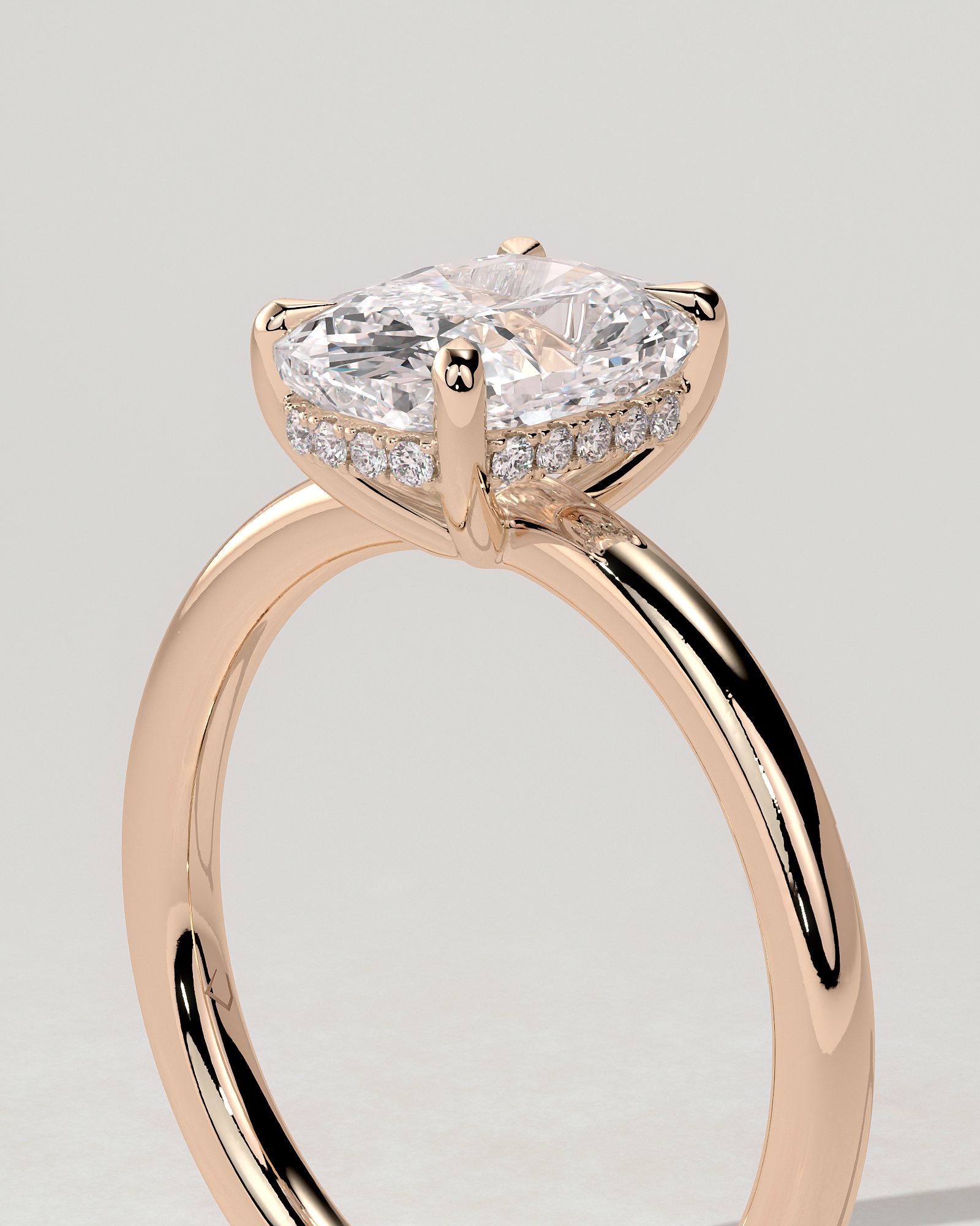 Ava Solitaire Cushion Ring