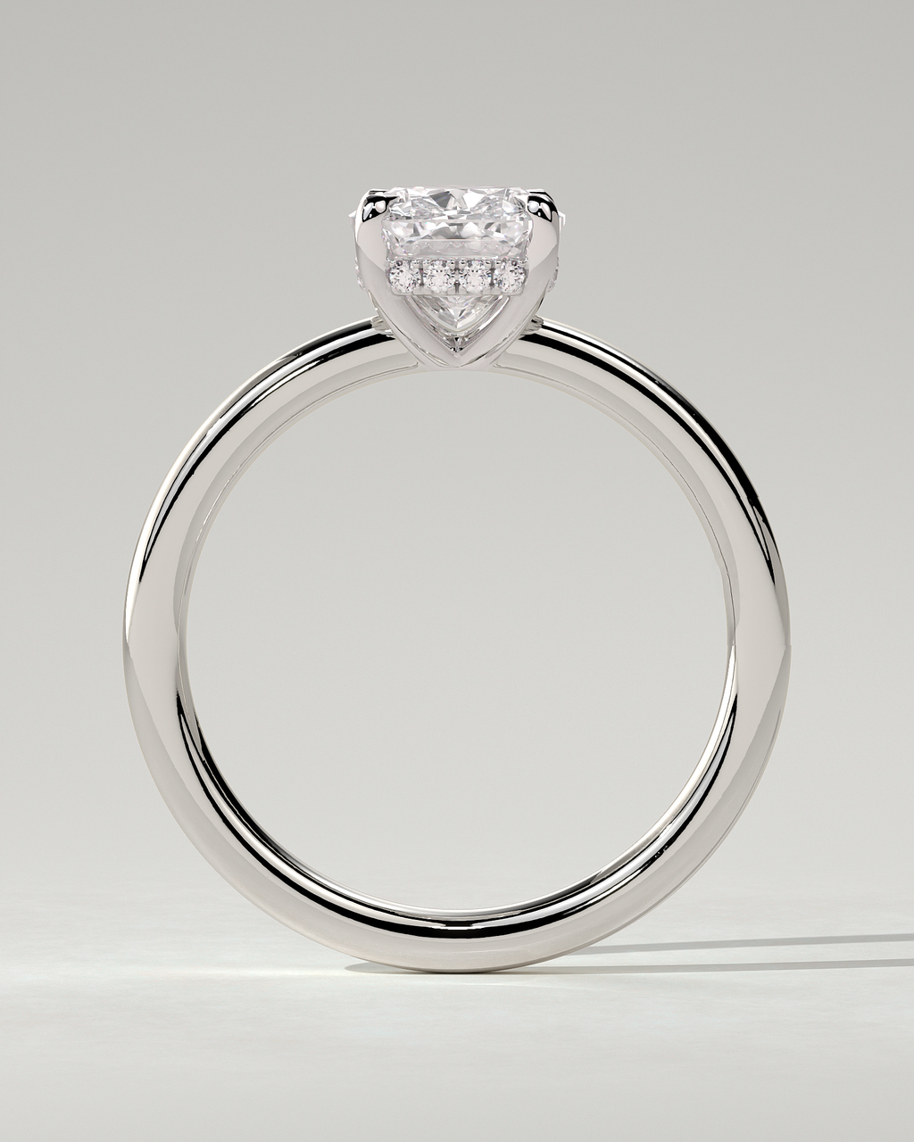 Ava Solitaire Cushion Ring