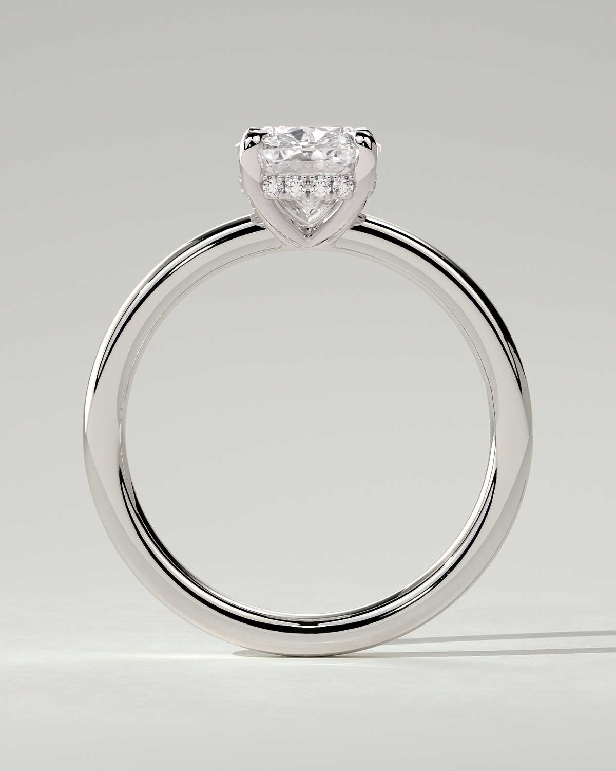 Ava Solitaire Cushion Ring