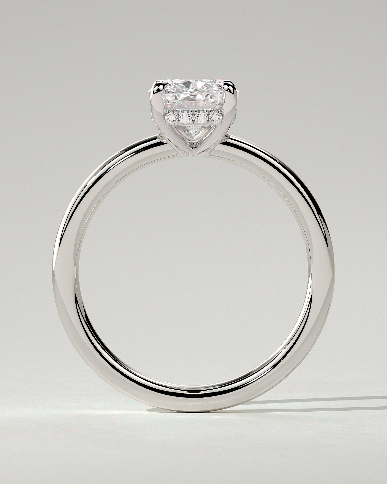 Ava Solitaire Cushion Ring
