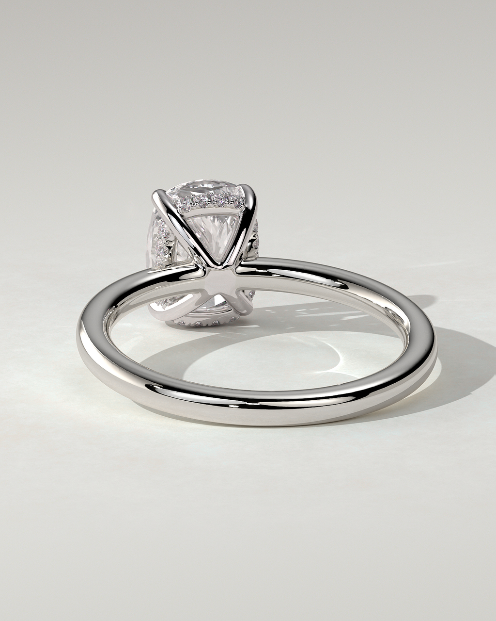 Ava Solitaire Cushion Ring