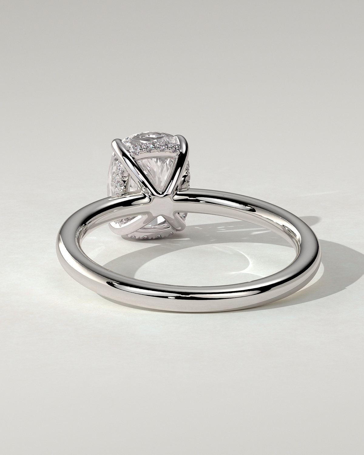 Ava Solitaire Cushion Ring
