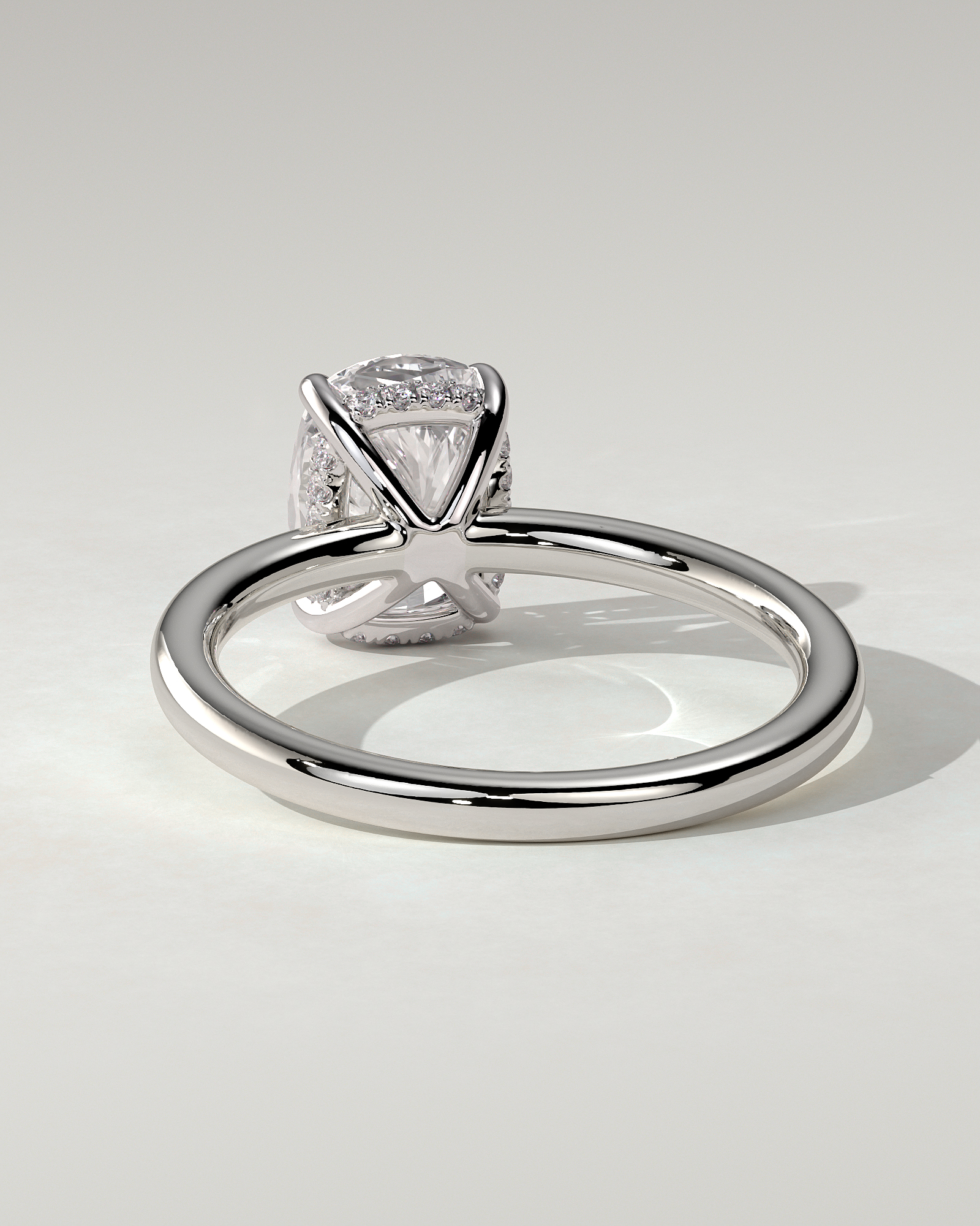 Ava Solitaire Cushion Ring
