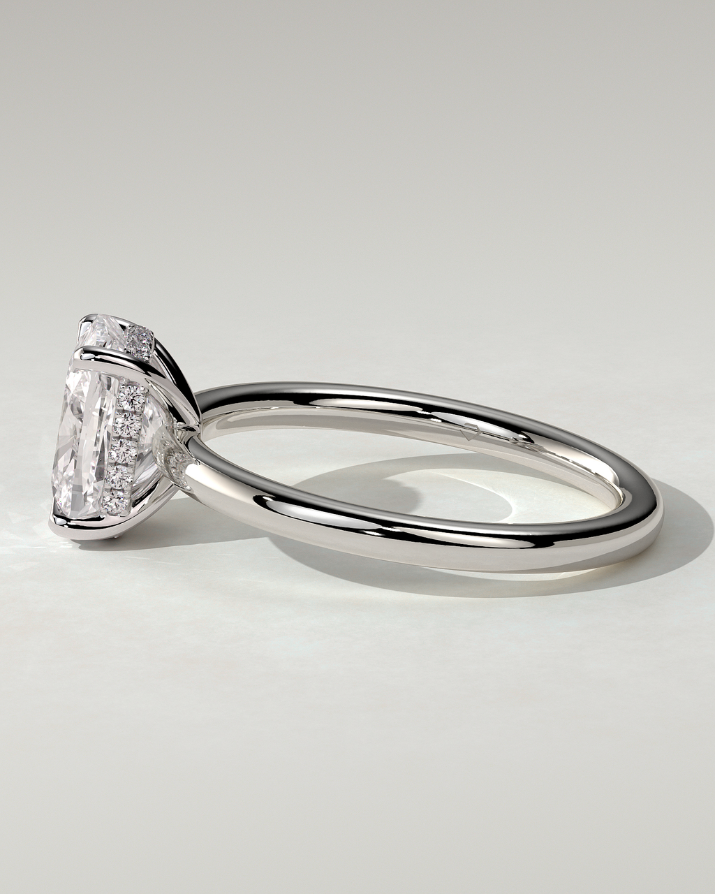 Ava Solitaire Cushion Ring