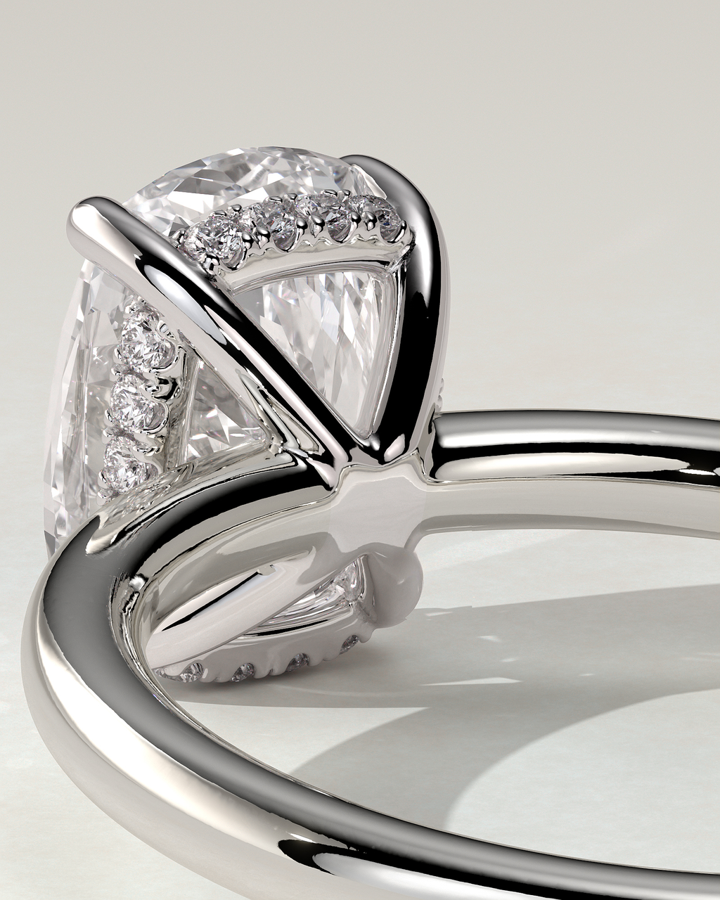 Ava Solitaire Cushion Ring