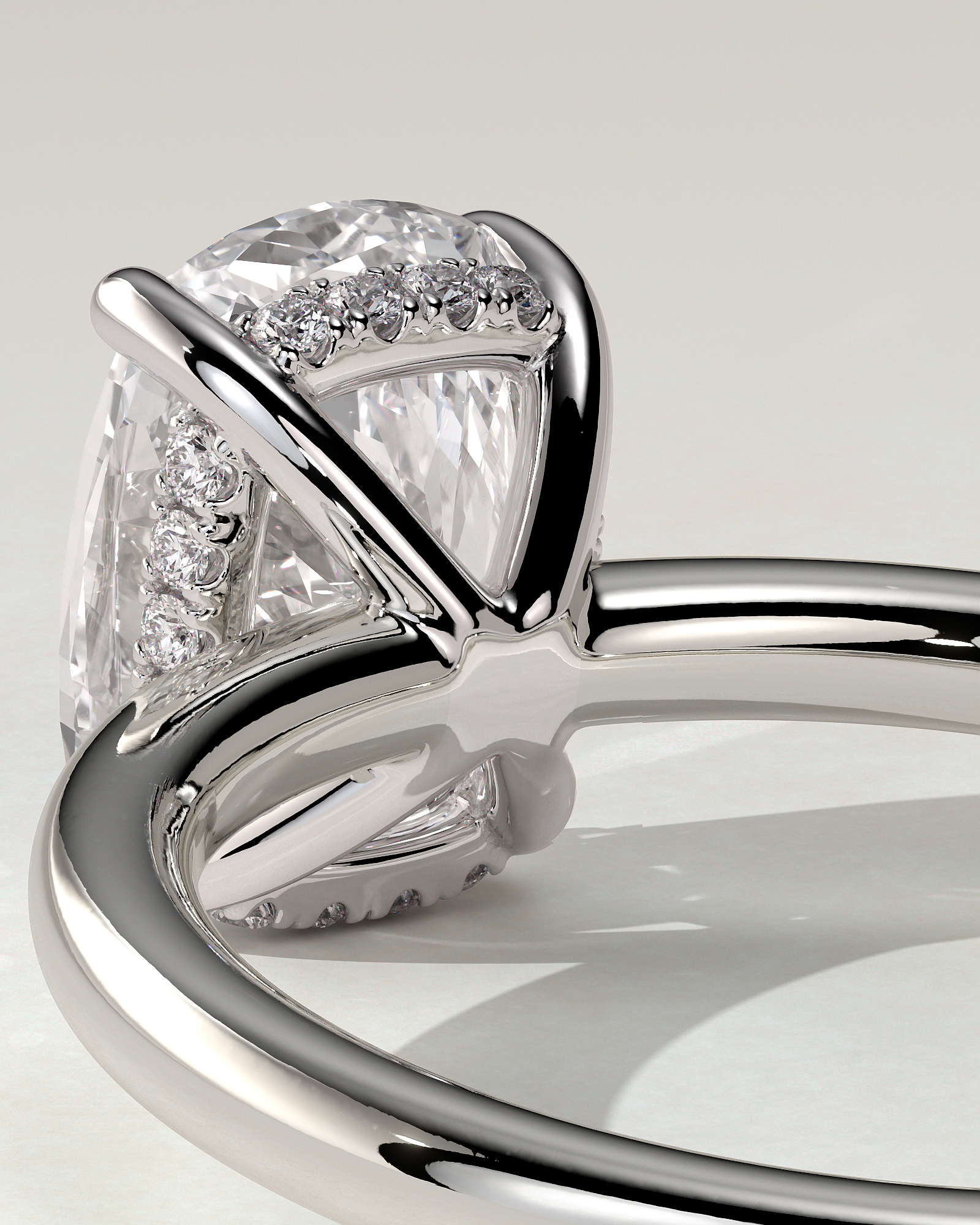 Ava Solitaire Cushion Ring