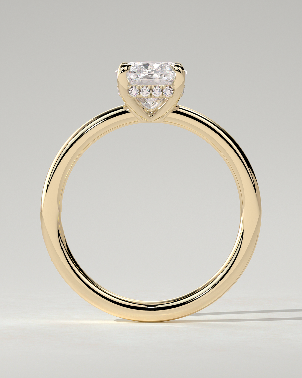 Ava Solitaire Cushion Ring