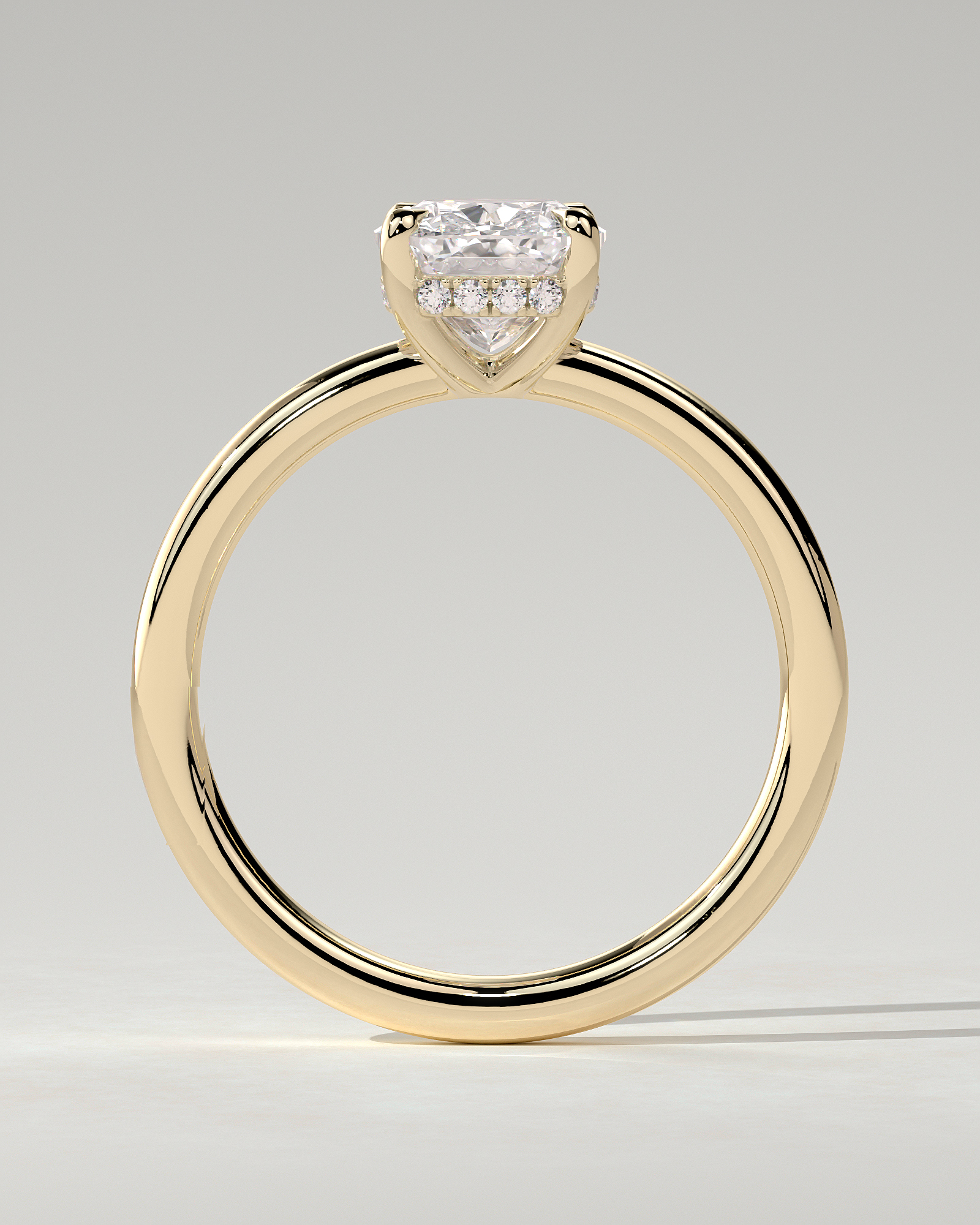 Ava Solitaire Cushion Ring