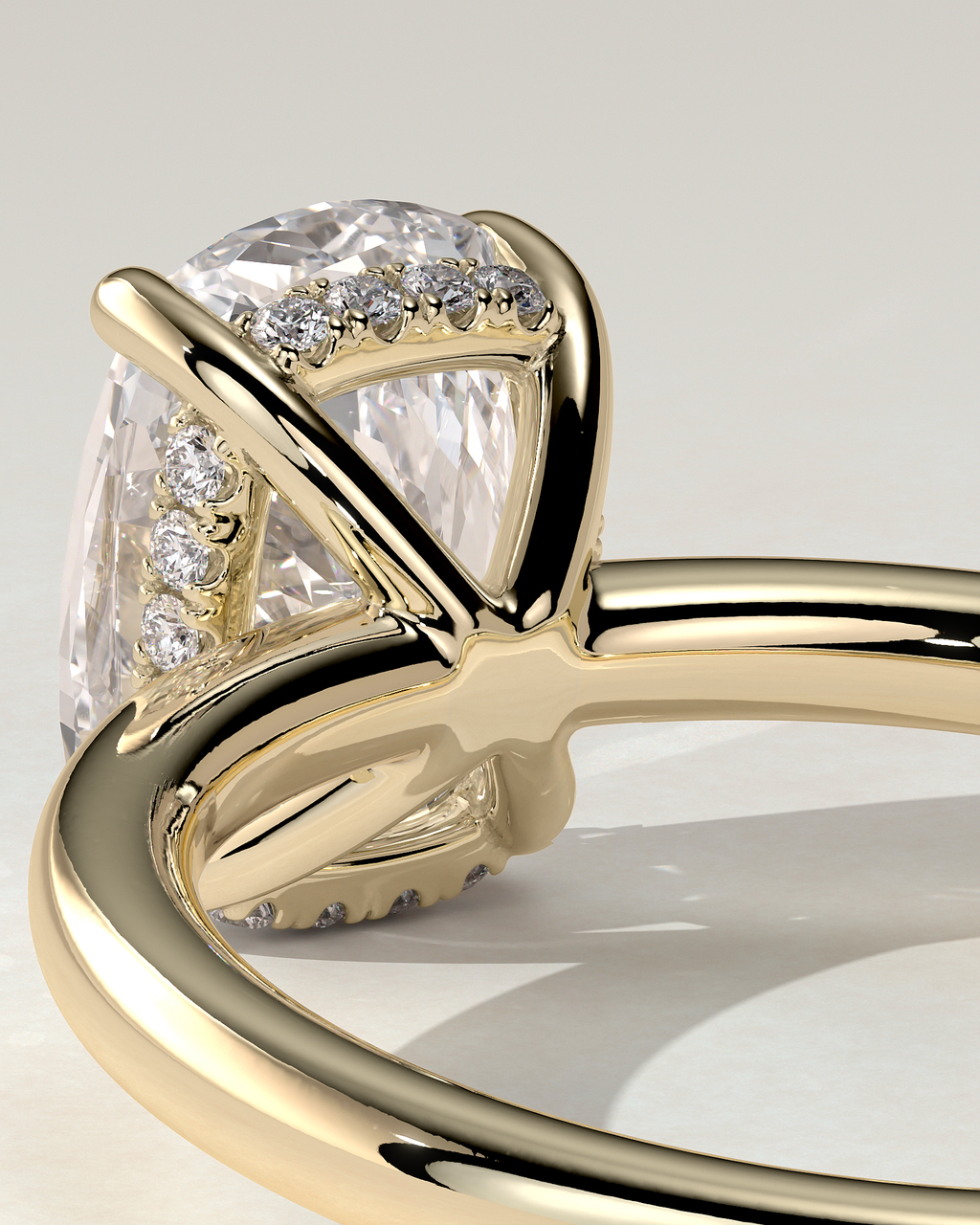 Ava Solitaire Cushion Ring