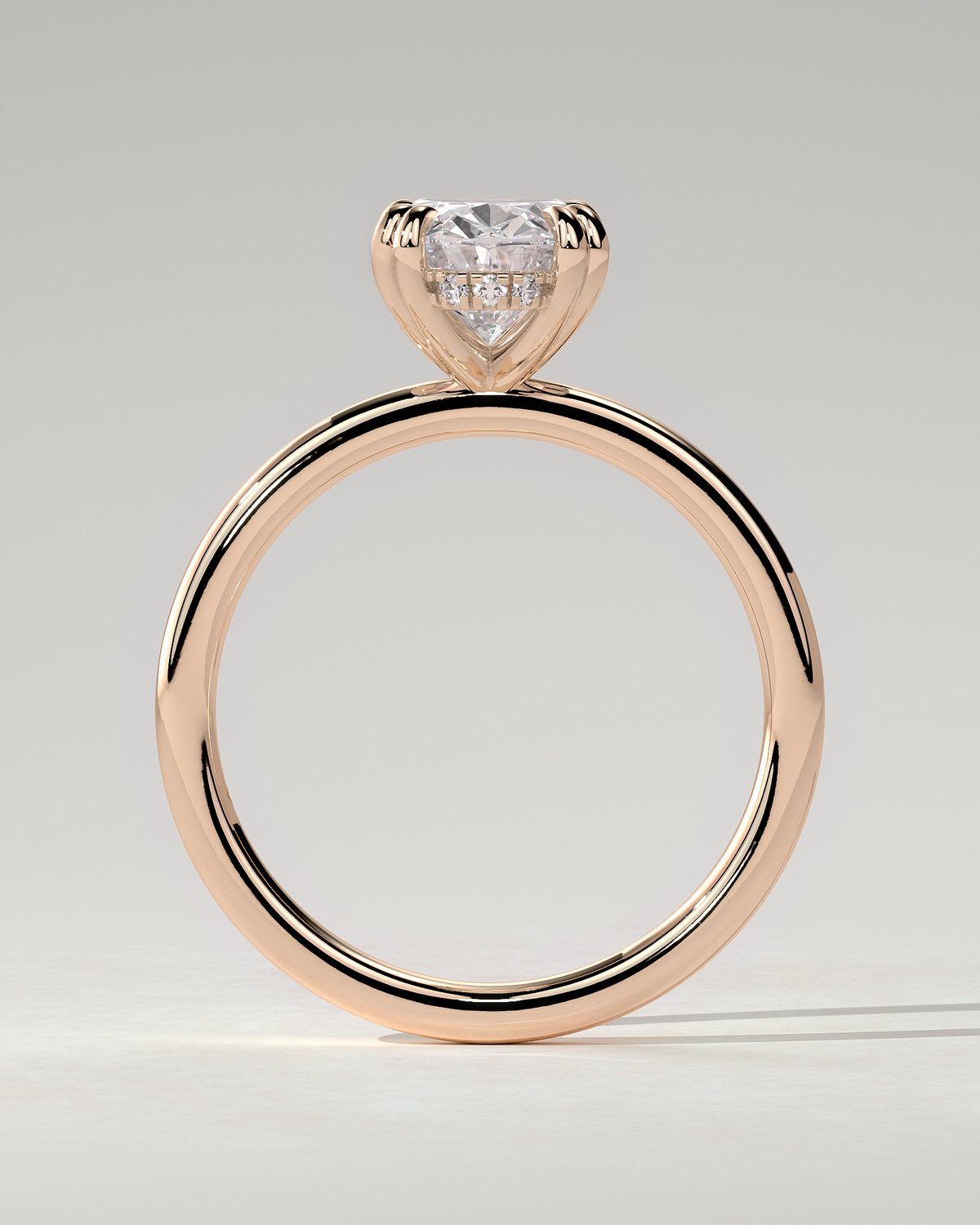 Avery Solitaire Oval Ring
