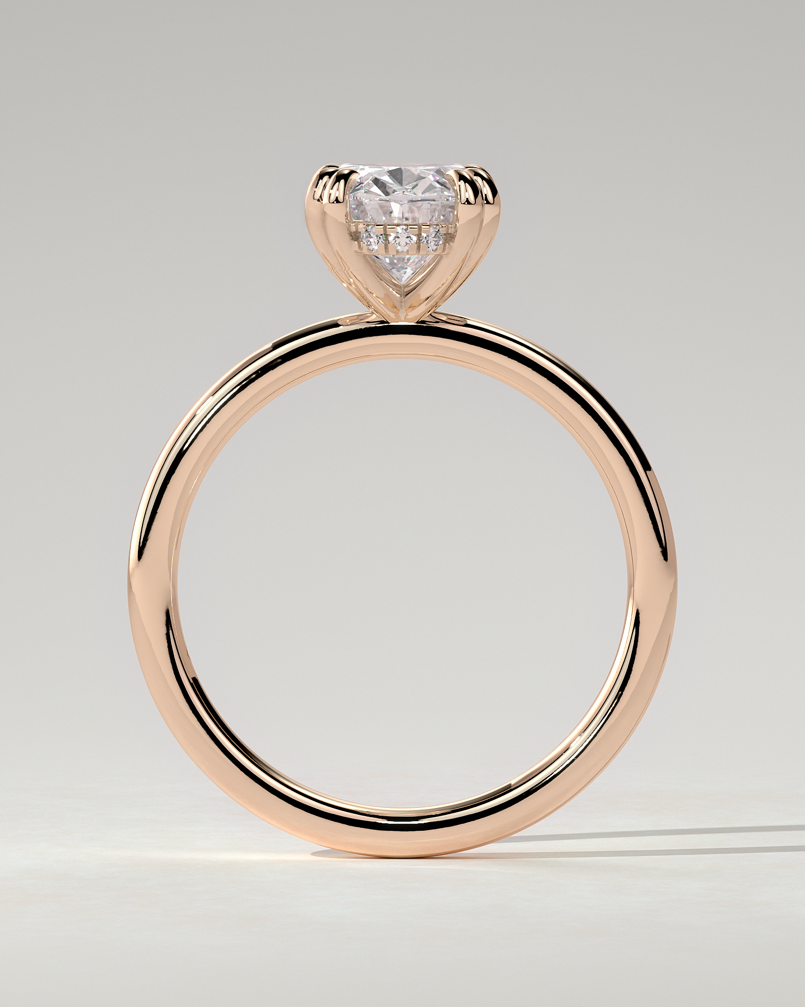 Avery Solitaire Oval Ring