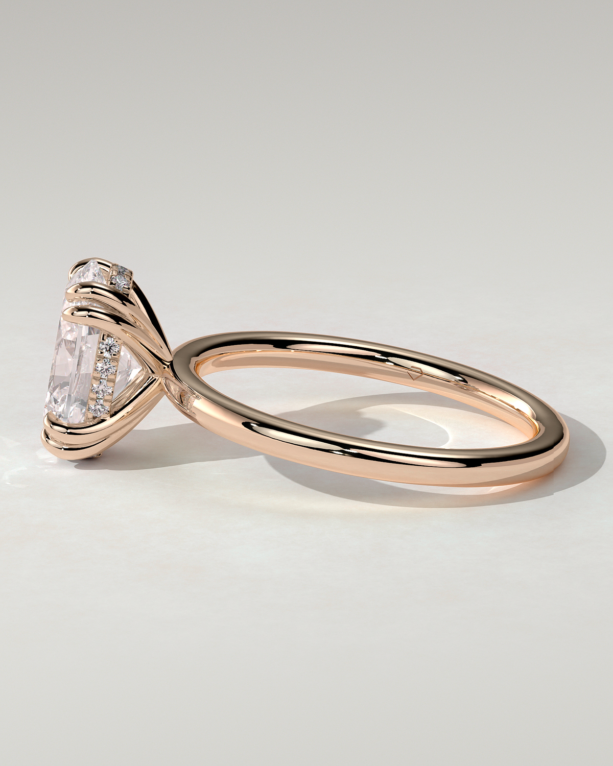 Avery Solitaire Oval Ring