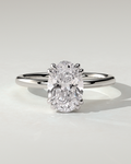 Avery Solitaire Oval Ring
