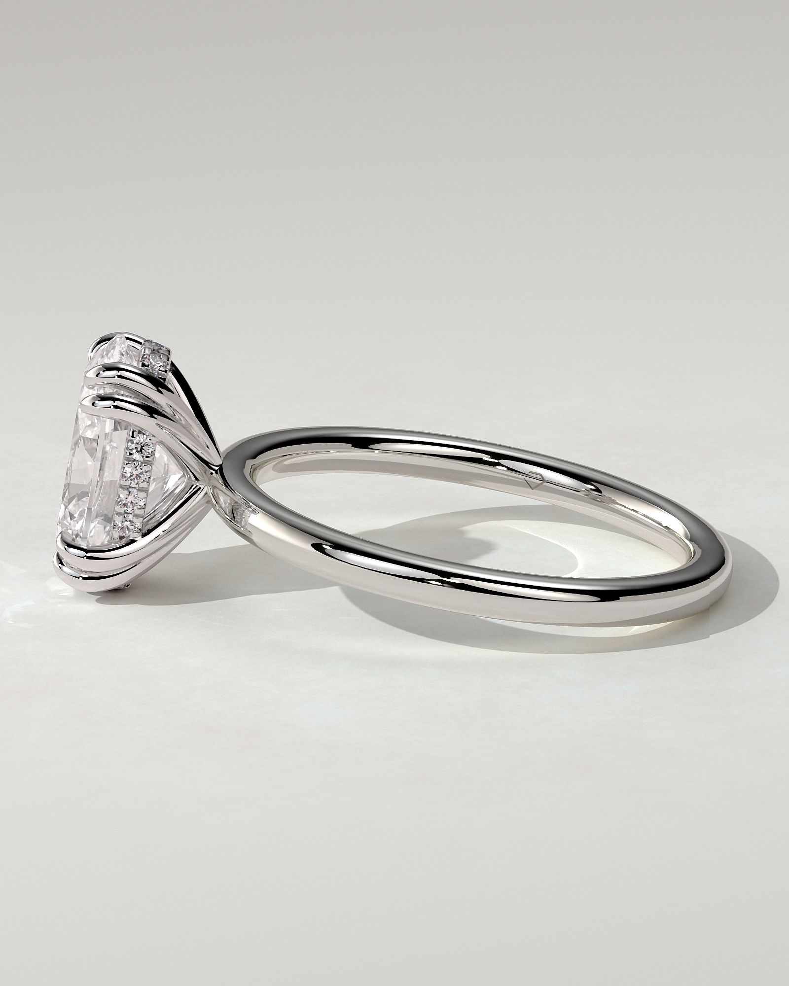 Avery Solitaire Oval Ring