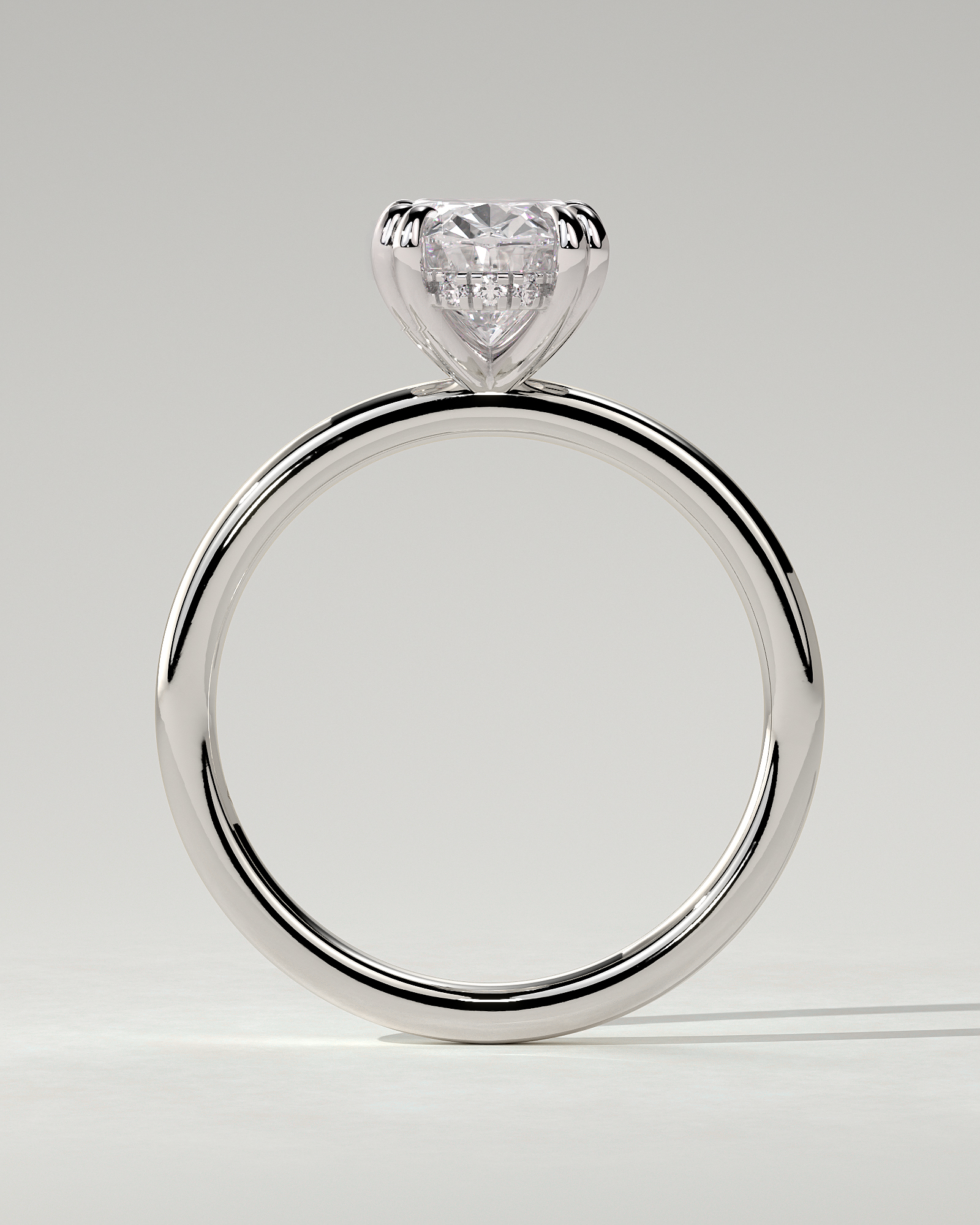 Avery Solitaire Oval Ring