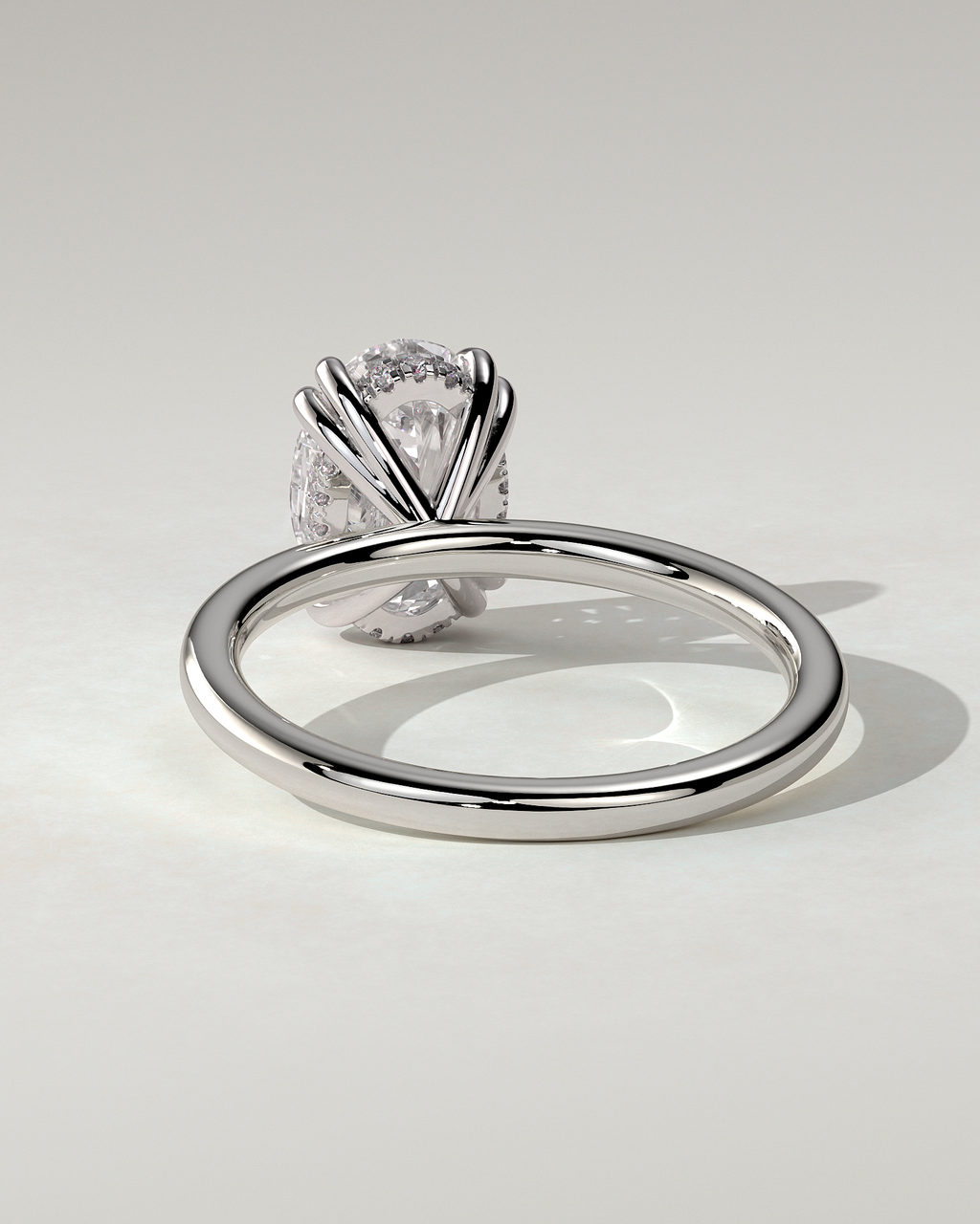 Avery Solitaire Oval Ring
