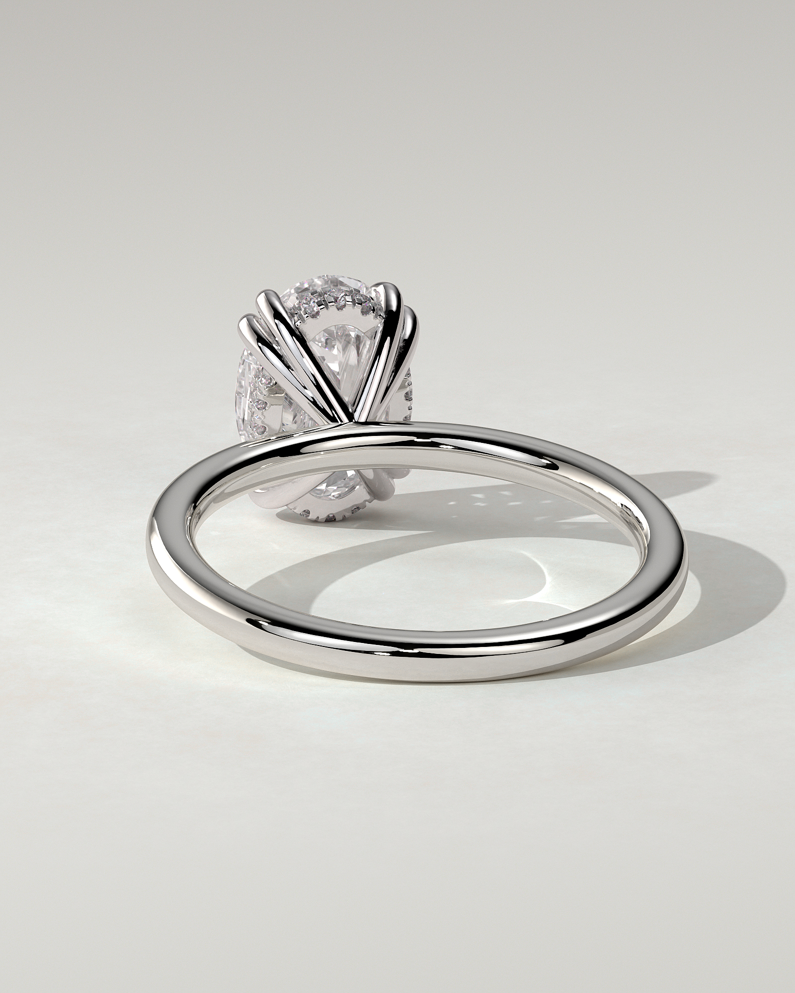 Avery Solitaire Oval Ring