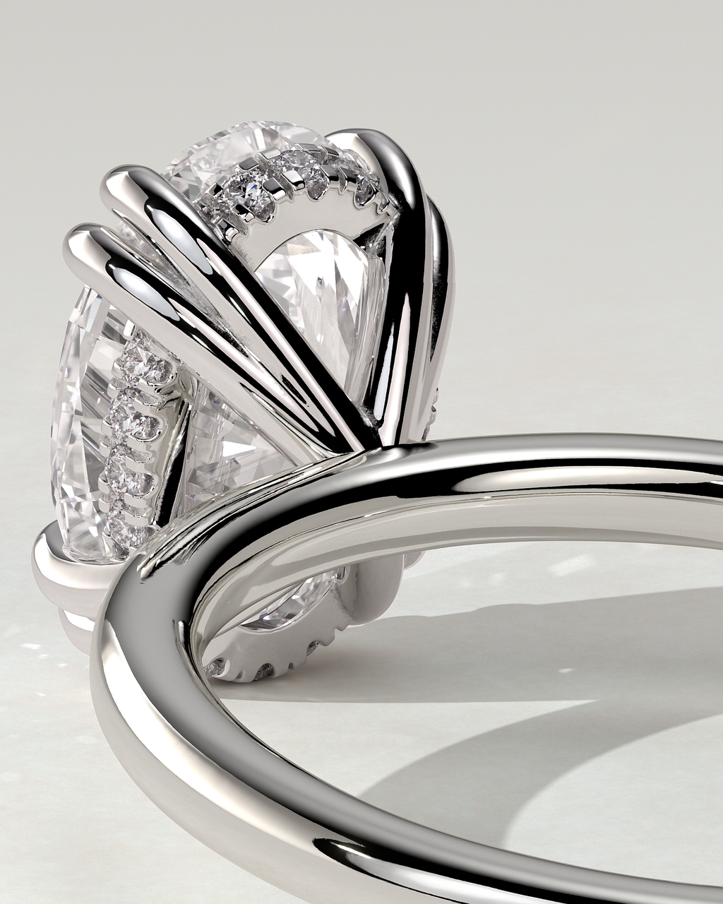 Avery Solitaire Oval Ring