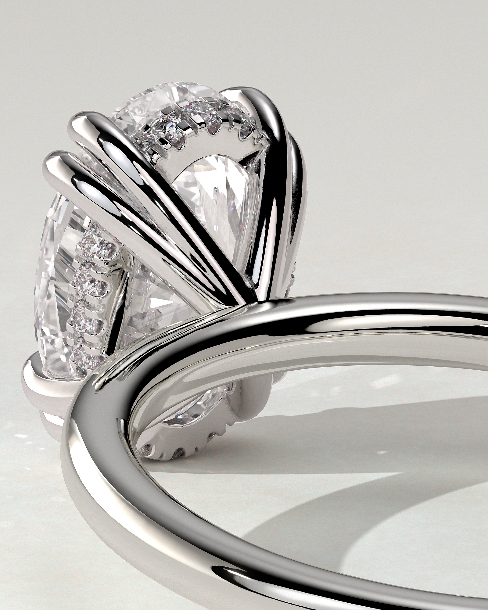Avery Solitaire Oval Ring