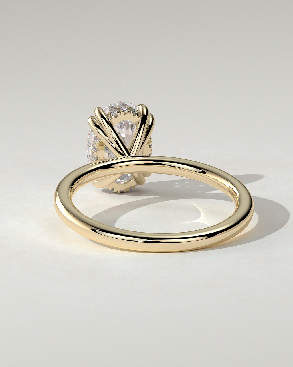 Avery Solitaire Oval Ring