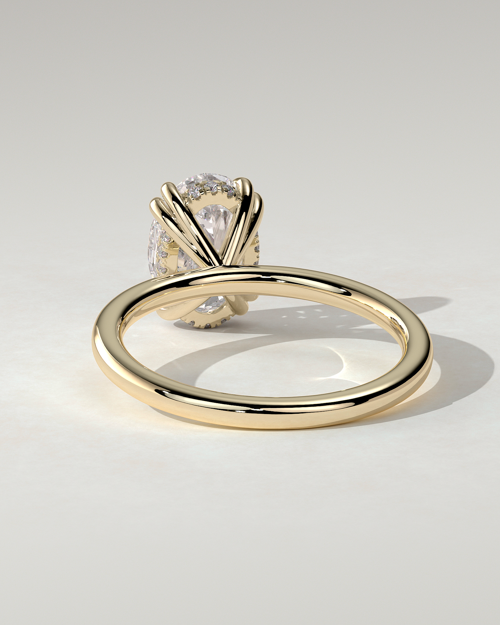 Avery Solitaire Oval Ring