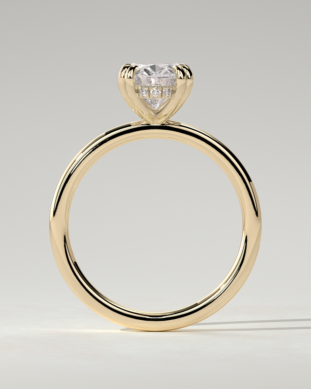 Avery Solitaire Oval Ring