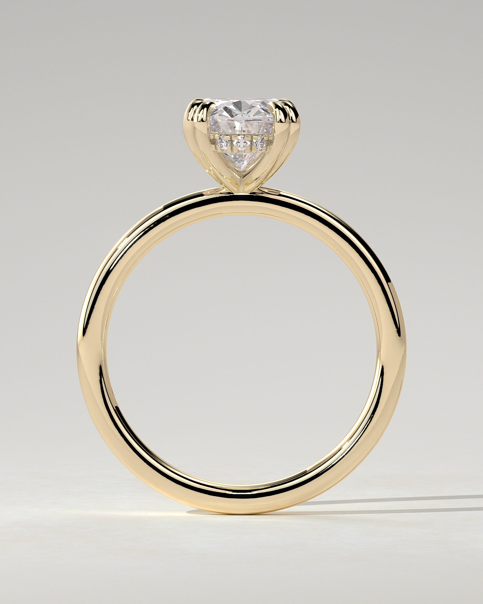 Avery Solitaire Oval Ring