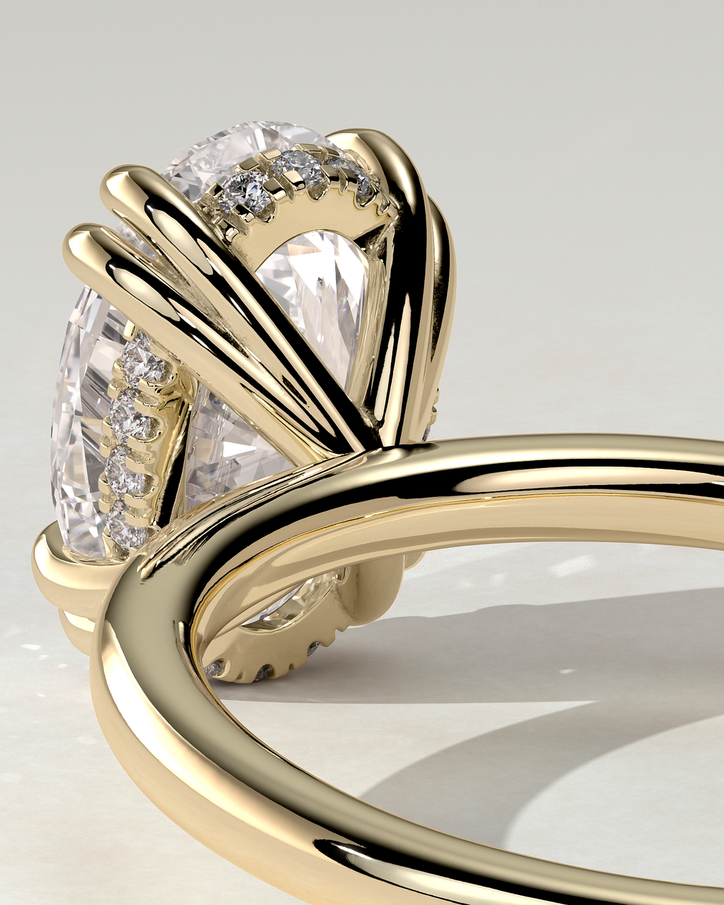 Avery Solitaire Oval Ring