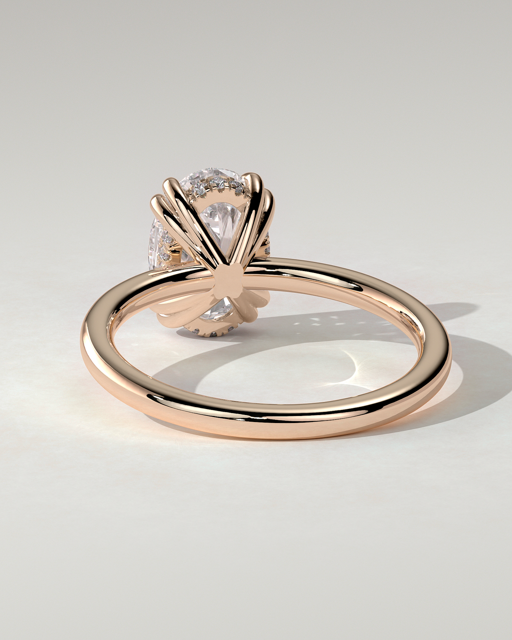 Avery Solitaire Oval Ring