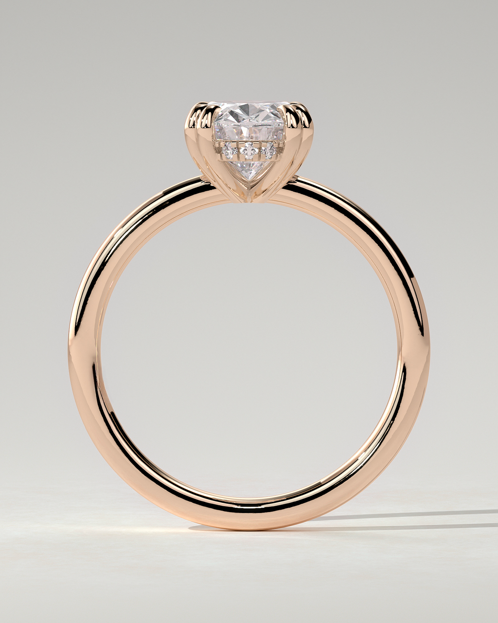Avery Solitaire Oval Ring