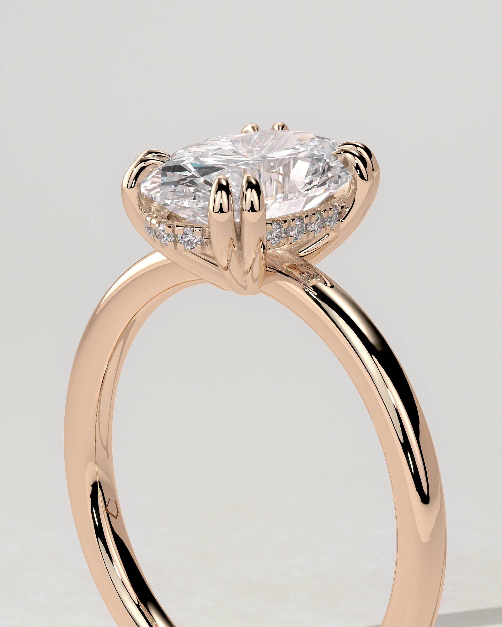 Avery Solitaire Oval Ring