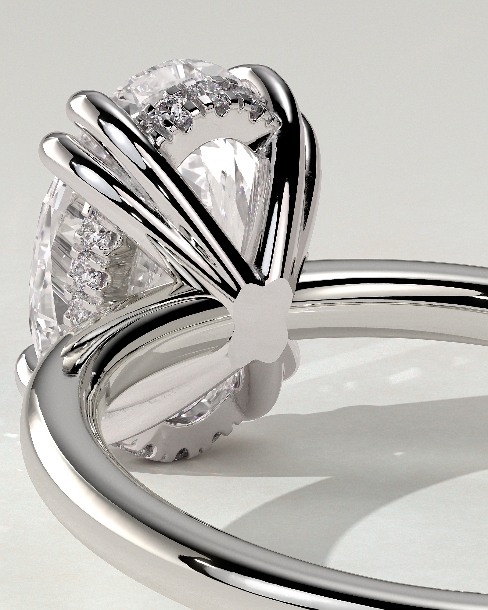 Avery Solitaire Oval Ring