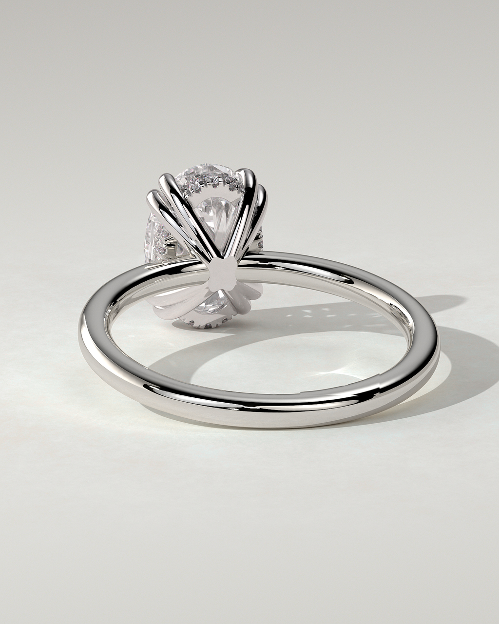 Avery Solitaire Oval Ring