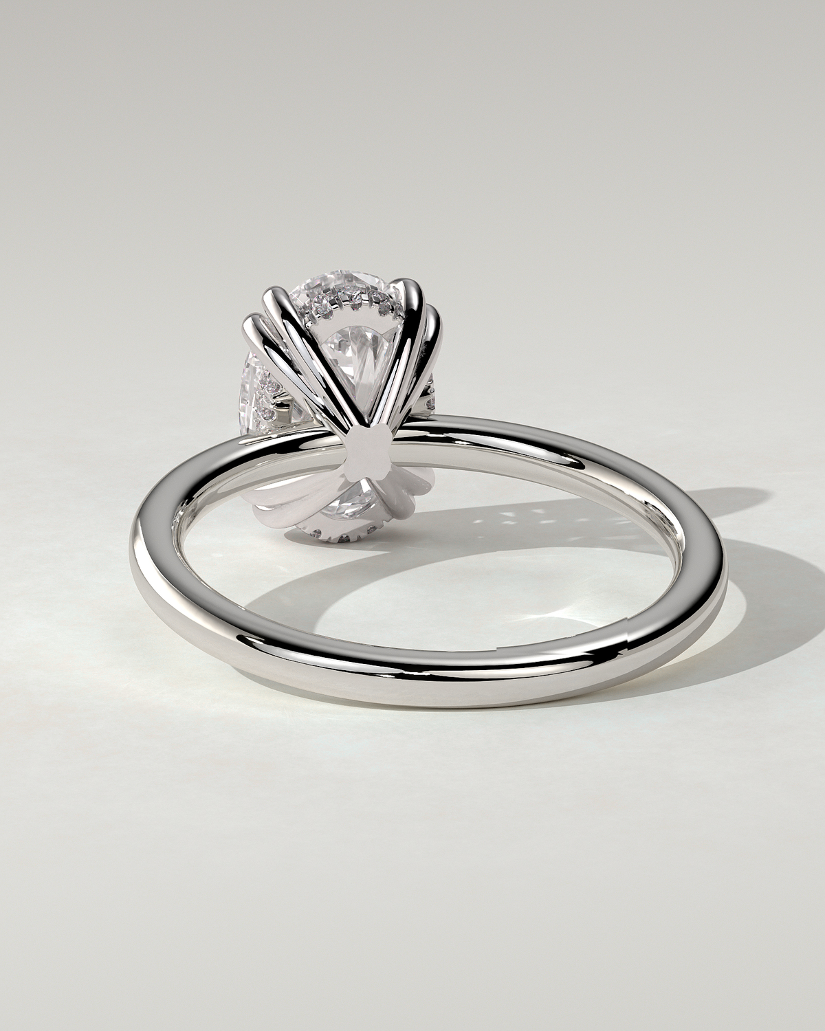 Avery Solitaire Oval Ring