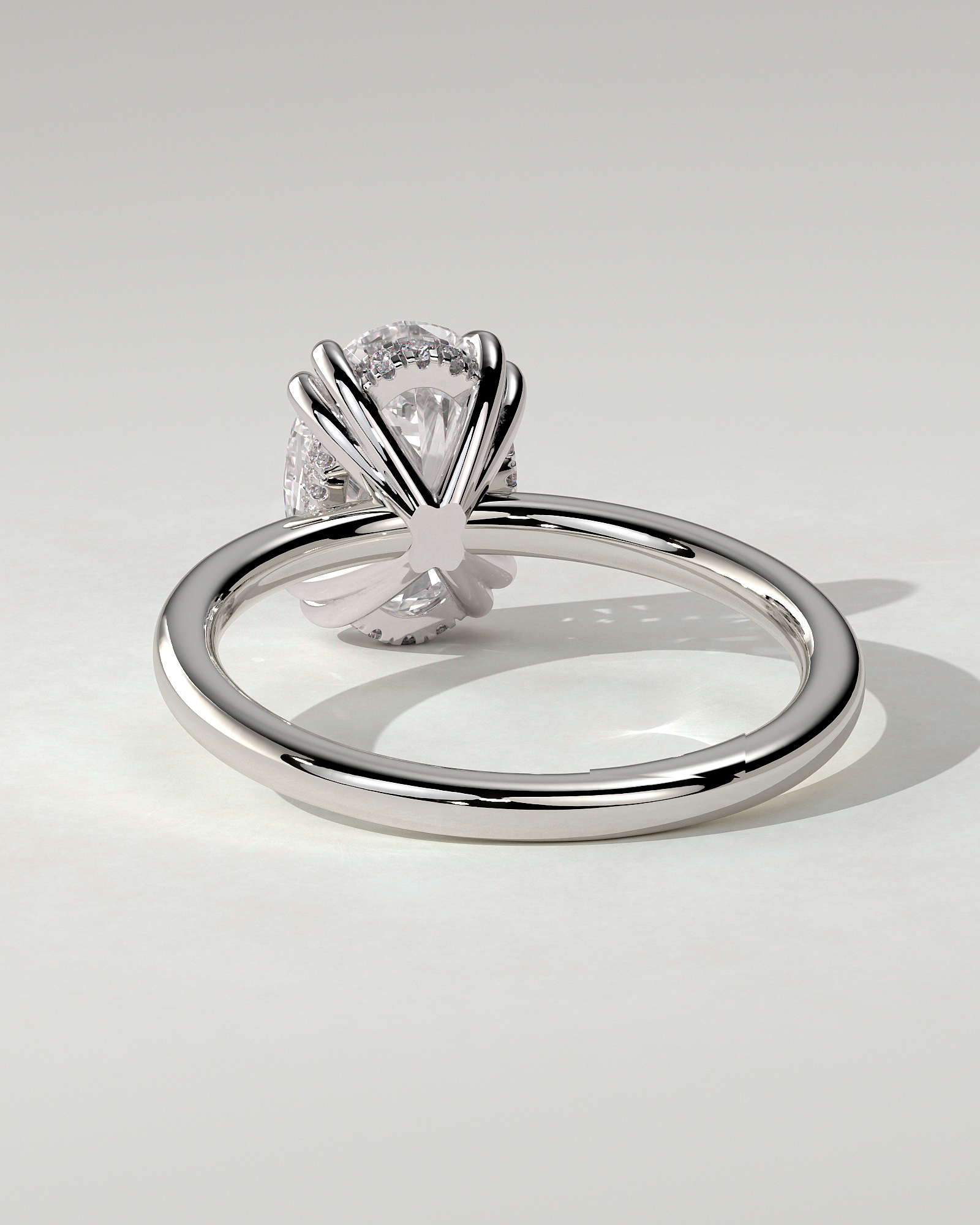Avery Solitaire Oval Ring