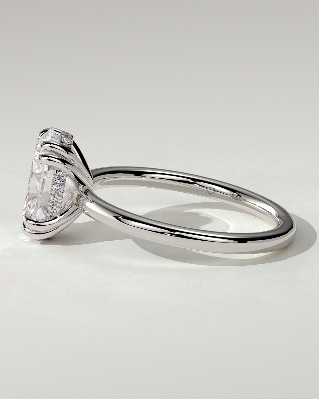 Avery Solitaire Oval Ring