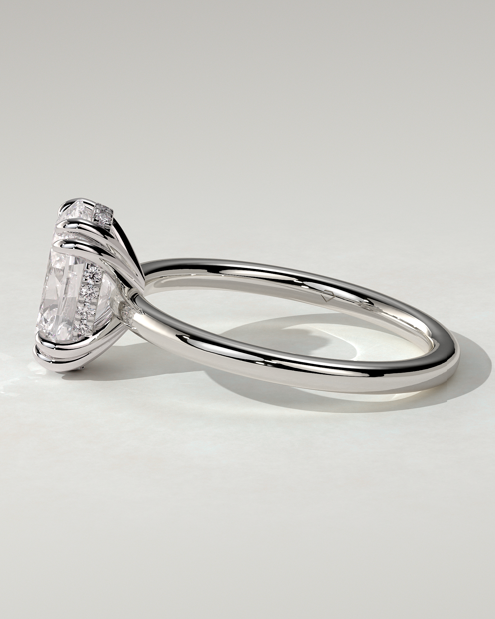 Avery Solitaire Oval Ring