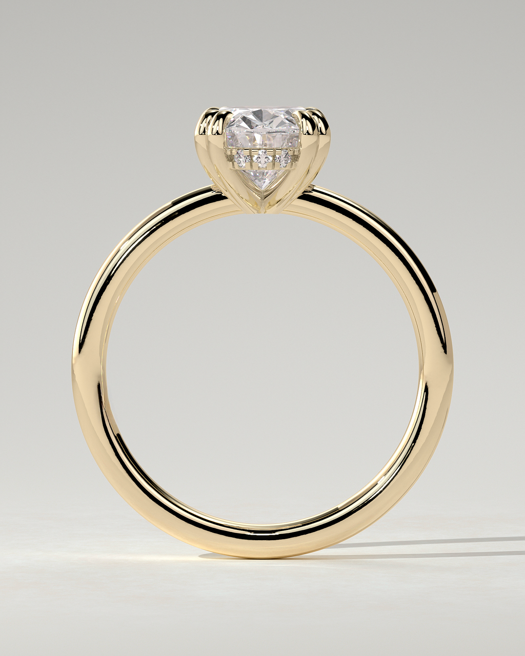 Avery Solitaire Oval Ring