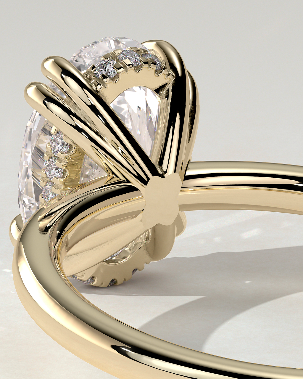 Avery Solitaire Oval Ring