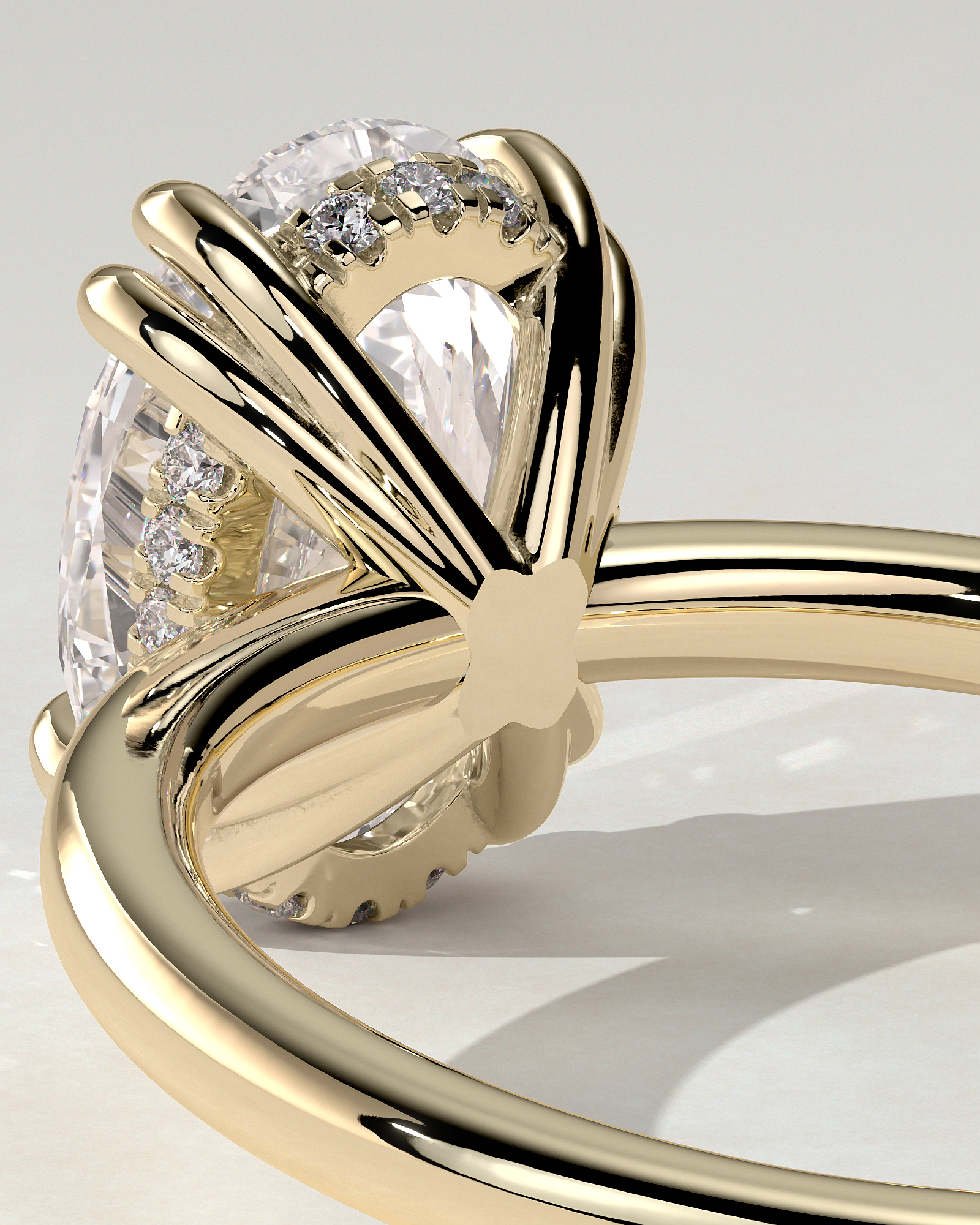 Avery Solitaire Oval Ring