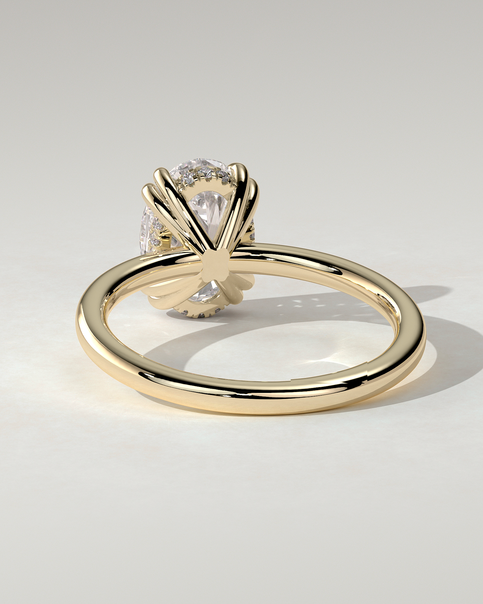Avery Solitaire Oval Ring