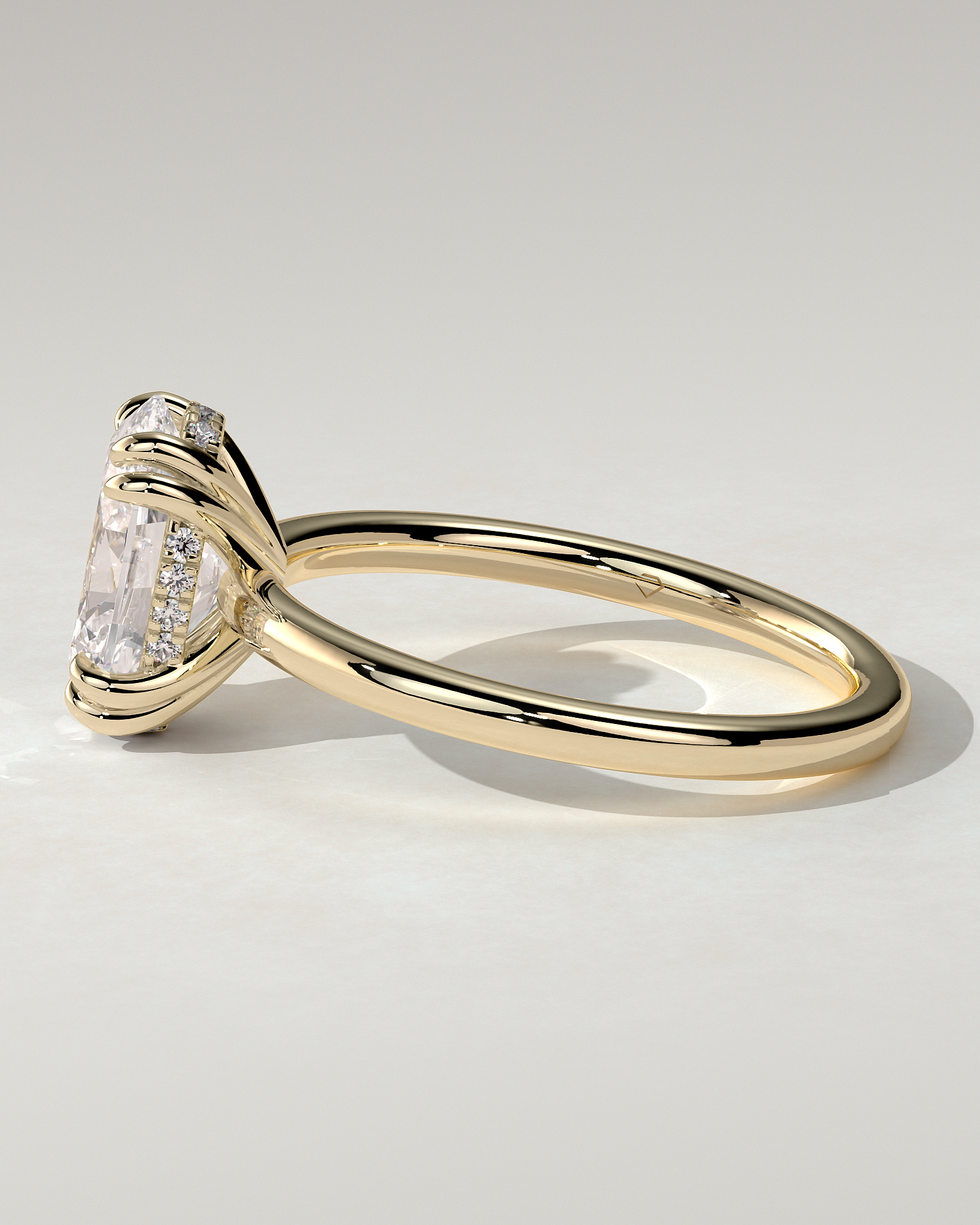 Avery Solitaire Oval Ring